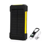 Chargeur Power Bank Rapide, 80 000 mAh, Double Port USB, pour extérieur, Jaune