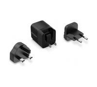 Energizer - Chargeur Rapide USB-C 20W - sans Câble - 3 Prises Incluses (EU/US/UK) - Noir