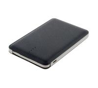 Zenitech - Chargeur Powerbank de Poche 5000mAh - Compatible USB Type A, Micro USB, Lightning - Câble Micro USB Intégré - Adaptateur Lightning Inclus - pour Smartphone, Tablette, Appareil Photo - Noir