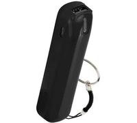 Zenitech - Chargeur Powerbank de Poche 2400mAh - Compatible Casque Audio, MP3, Appareil Photo, Montre Connectée - USB Type A - Léger et Compact avec Anneau - Noir - 10cm