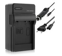 Chargeur (Prise de Courant/Auto) Compatible avec Panasonic DMW-BCG10E, BCF10E, Compatible avec Lumix DMC TZ, ZR, ZS, ZX... - Voir descriptif