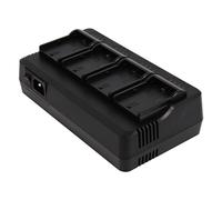 Chargeur professionnel pour 4 batteries compatible avec Canon LP-E6, LP-E6N, LP-E6P