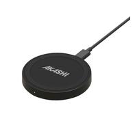 Chargeur Qi sans fil 10W Charge rapide, Design compact, Akashi - Noir