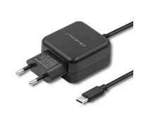 Chargeur - QOLTEC - 50197 - 12 W - 5 V - USB TYPE C - Noir