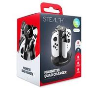 Chargeur Quad magnétique Stealth Noir pour Nintendo Switch 2 Noir A