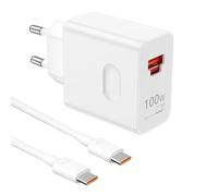 Chargeur Rapide 100W Supercharge avec Câble USB C 6A pour 200 Lite 200 Pro 90 90 Lite Magic6 Magic7 X8 X9 Magic V2 Pad 9 Adaptateur Secteur Universel Haute Vitesse，avec 1m câble CC 6A