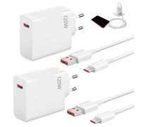 Chargeur Rapide 120W pour Xiaomi 14T Pro/13T Pro/11T Pro, Chargeur USB-C Câble 2m,pour Redmi Note 14 Pro 5G xiaomi POCO F7 Ultra F6 Redmi Turbo 4 3, Chargeur realme(2 pièces)
