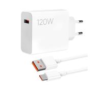 Chargeur Rapide 120W USB-C pour Xiaomi 14T /13T /11T Pro, Chargeur Turbo avec Câble USB-C 6A 1m pour Xiaomi Redmi Note 13/12 /11 Pro+ 5G