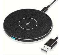 Chargeur Rapide 15 W, Chargeur inductif, Chargeur sans Fil Rapide. Compatible avec l'iPhone 17/16/15/14 & Samsung S25/24/23/22