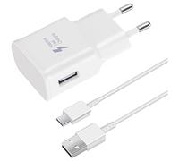 Chargeur Rapide 15W + Cable USB-C Compatible avec Samsung Galaxy S8 S9 S10 S20 S21 S22 S23 Plus Ultra S21 FE Z Flip 4/Z Fold 4 A54 A52S A53 A34 A33 A20e A14 A13 M54 M53, et Autres Smartphones