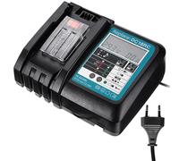Chargeur Rapide 18V DC18RC Compatible avec Batteries de Remplacement Makita 14,4V & 18V Li-ION - pour BL1815, BL1830, BL1840, BL1850, BL1860, BL1890, BL1415, BL1430, BL1440