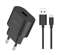 Chargeur Rapide 18W 3A pour Nokia AD-18WE USB A vers C câble de Charge Adaptateur Secteur pour Nokia 8.3 7.2 6.2 6.1 5.4 5.3 3.4 3.1 Nokia G60 G50 G42 G22 G21 G11 G10 Nokia X30 X20 X10