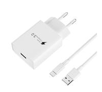 Chargeur Rapide 18W USB pour Samsung Galaxy A16,A15, A05S, A14, A25, A35, A55, A13, A12, A04S, A33, A23, A32, A53, S24 Ultra,S25,S25Ultra,S23, S22, S21, S20. Chargeur Rapide avec Câble de 2M