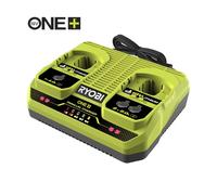 Chargeur simultané lithium 18V 2 ports - RYOBI ONE+ - RC18240 - 4,0 A / 2,0 A