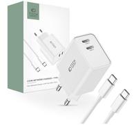 Chargeur Rapide 2 Ports - Tech-Protect C35W - 35W - Charge Simultanée - Compatible iPhone 11/12/13