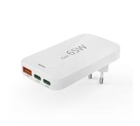 Chargeur rapide, 2 USB-C, 1 USB-A, mini-chargeur plat, PD, 65 W, BLC