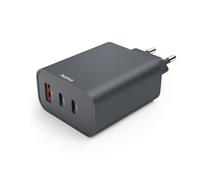 Chargeur rapide, 2 USB-C, 1 USB-A, PD, 65 W, anthracite