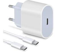 Chargeur rapide 20W avec câble USB type-C, charge rapide PD, Compatible avec smartphones Type-C, pour Samsung, Huawei, iPhone, etc