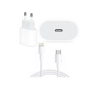 Chargeur rapide 20w + cable usb-c lightning pour iphone 12 mini - -