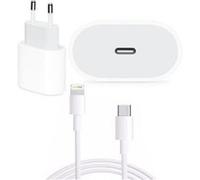 Chargeur rapide 20w + cable usb-c lightning pour iphone 12 mini - -