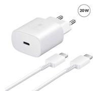 Chargeur Rapide 20w Usb-C + Câble Usb-C Vers Usb-C Pour Sony Xperia Xa1 Plus 5.5" Blanc - Yuan Yuan