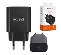 Chargeur Rapide 25W acce2s® pour Honor X5c Plus X8 X6b X6 X7 USB-C PD QC 4.0 AFC®