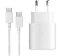 Chargeur Rapide 25W + Cable Compatible avec Samsung S25/S24/S24 FE/A25/A55/A35/A14/A23/A22/A55/Zflip 6/Zfold 6- TECHTA