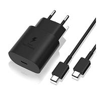 Chargeur Rapide 25w + Cable Usb-C Usb-C Pour Samsung S22 5g / S22 Plus 5g / S22 Ultra 5g / S21 Fe 5g / S21 / S21 Plus/ S21 Ultra/ S20 Fe/ S20 / S20 Plus/ S20 Ultra/ Note 20 / Note 20 Ultra Phonillico©