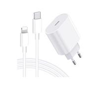 Chargeur rapide 25W + Câble usb-c lightning 1 mètre pour Iphone se 2020 se 2022 -