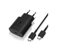 Chargeur Rapide 25W + Câble USB-C Pour Samsung S22 PLUS-S22 ULTRA-S21 FE 5G-S21 PLUS-S21 ULTRA-S20 FE-S20 PLUS-Note 20-A53 Xiaomi