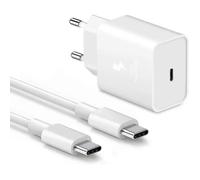 Chargeur Rapide 25W - E.F.CONNECTION - USB-C - Câble 1M - Compatible Samsung A17 A16A15 A14 S23 ultra S24 A25