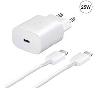 Chargeur Rapide 25w Usb-C + Câble Usb-C Vers Usb-C 1m Blanc Pour Google Pixel 8 / 8a / 8 Pro / 7 / 7a / 7 Pro / 6 / 6 Pro / 6a - E.F.Connection