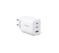 UGREEN Wall Charger CD275, 2X USB-C, 1x USB, 65W (White)