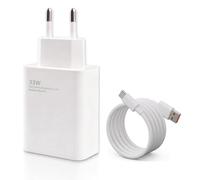 Chargeur Rapide 33W avec Câble USB C 2M Compatible avec XiaoMi Redmi | USB C Charger Adaptateur Secteur Compatible avec Mi 13 12 Pro 11 Note 12 12S 11 11Pro 10 POCO X6 F3 M5 X5