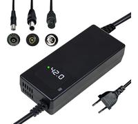 Chargeur Rapide 42V 2A pour Batterie Lithium 36V, avec Affichage LED et Multiples Fonctions de Protection et de réparation, équipé de connecteurs (RCA 8mm, DC 5.5 * 2.1mm, GX12 9mm)