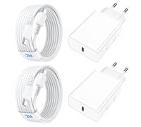 Chargeur Rapide 45W, 2 Pack Chargeur USB C avec Câble de Charge de 2M, Chargeur Ultra Rapide pour Galaxy S26 Ultra/S26/S25 Ultra/S25/S24/S23/S22/S21/S20/S10/S9/S8/A55/A54, Prise Secteur USB C Adapteur