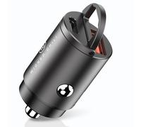 Chargeur Rapide 45W Dual USB Pour Voiture 12V 24V Pour iPhone 16, Samsung Galaxy