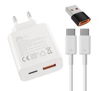 Chargeur Rapide 45W-USB 18W-USB-A pour: iphone16 15 / Pro Max/Plus Samsung Galaxy S25 S24 S23 s22 s21 S20 S20 A56 A55 A54 de Téléphone Portable Prise de câble de Charge Charge Adaptateur de Charge