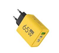 Chargeur rapide 65 W, chargeur multiport 65 W | Chargeur multiport résistant aux chutes USB C | Bloc de charge rapide d'ordinateur de téléphone portable QC3.0 résistant aux chutes pour ordinateurs por