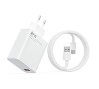 Chargeur Rapide 67 W avec câble USB C de 2 m, Adaptateur Chargeur Rapide Chargeur Turbo pour Xiaomi 13T 13 12S Ultra 12 Lite 12X 11T Redmi Note 13 12 11Pro 11S 10 Mi 11 Ultra 11i 10T etc