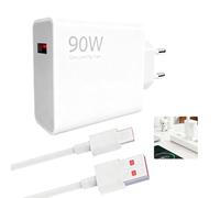 Chargeur Rapide 90W, 90W Chargeur Rapide avec 6A Câble USB C 2m pour 15 Ultra 14T 14 13T 13 Ultra Pad 7 POCO X7 Pro X6 M7 F7 F6 F5 F4 Note 14 13 12 11 Pro