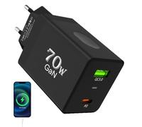 Chargeur Rapide,Adaptateur Secteur 70W Portable | Adaptateur Secteur Universel - pour Adolescents Ordinateurs Portables Tablettes Smartphones Écouteurs Maison Voyage en Intérieur Et en Extérieur