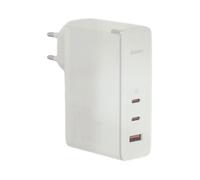 CHARGEUR RAPIDE BASEUS GAN 5 PRO, 2C+U, 140W, VERSION EUROPÉENNE, COULEUR : BLANC.