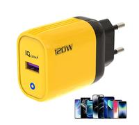 Chargeur Rapide | Chargeur 120 W à Port USB Puissant, Bloc Compact et Léger pour Téléphones et Appareils Mobiles, Technologie de Charge Rapide Sécurisée, Compatible, et