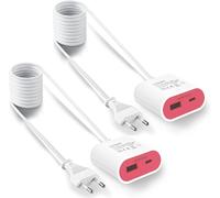 Chargeur Rapide De 17 W Avec Câble De 1,5 M, Avec Un Usb A Et Un Usb C, Rose 2 Pièces