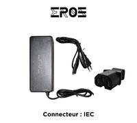 Chargeur rapide de trottinette électrique pour batterie 48v, connecteur iec