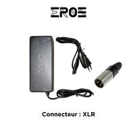Chargeur rapide de trottinette électrique pour batterie 48v, connecteur xlr