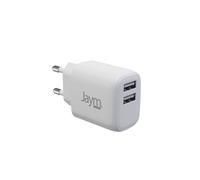 Chargeur rapide double USB-A pour ordinateur portable 12 W 2,4 A Jaym blanc - JAYM - Jaym blanc - Double port