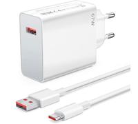 Chargeur rapide - e.f.connection - 67W - USB-C - Câble 1m - pour Xiaomi Redmi Note14, Note 14Pro 4G-5G, Note 14 Pro Plus, 14C,13C