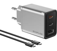 Chargeur rapide EcoFlow 65W GaN 2x USB-C 1x USB-A (câble 100W inclus)